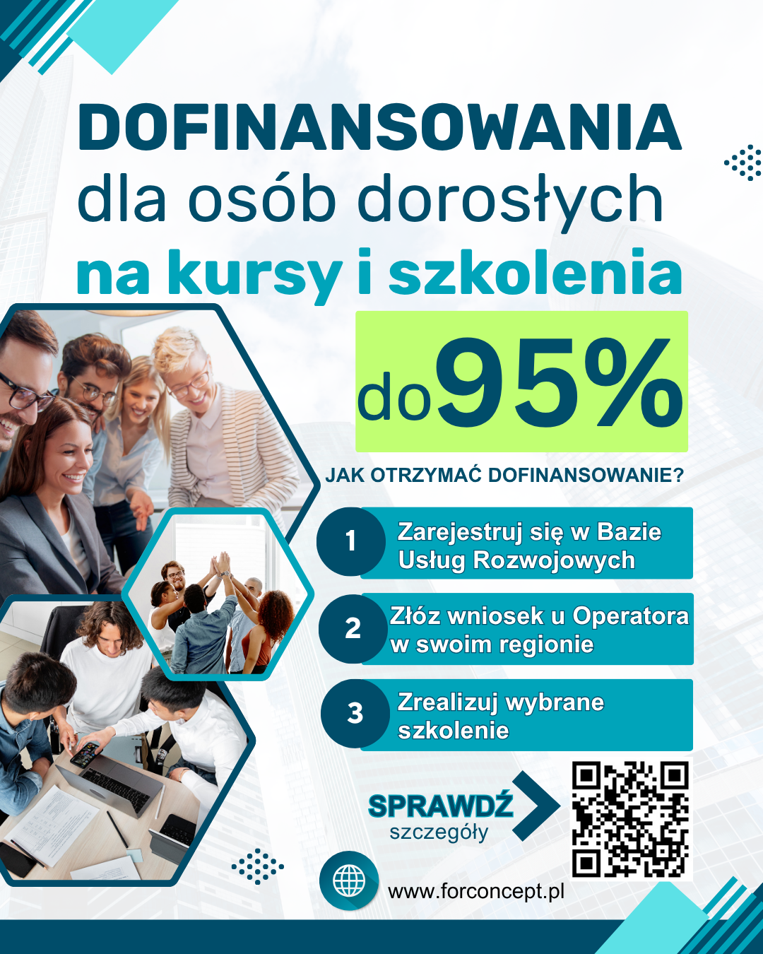 Dofinansowania dla osób dorosłych na kursy i szkolenia do 95%, Jak otrzymać dofinansowanie?