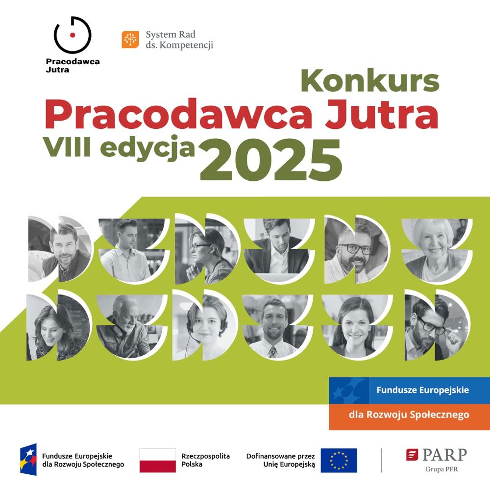 Konkurs Pracodawca Jutra VIII edycja 2025. Fundusze Europejskie dla Rozwoju Społecznego.